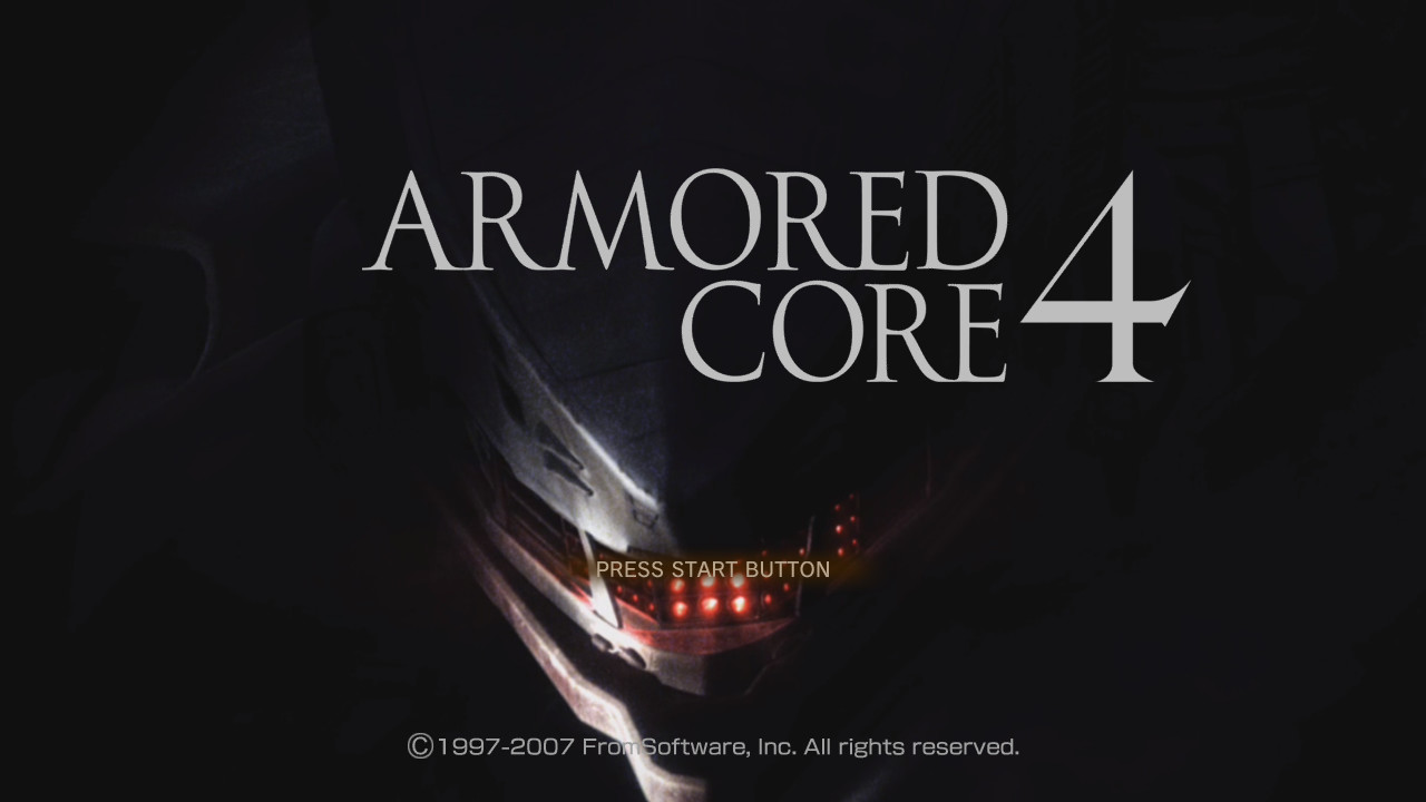 Menú de Armored Core 4